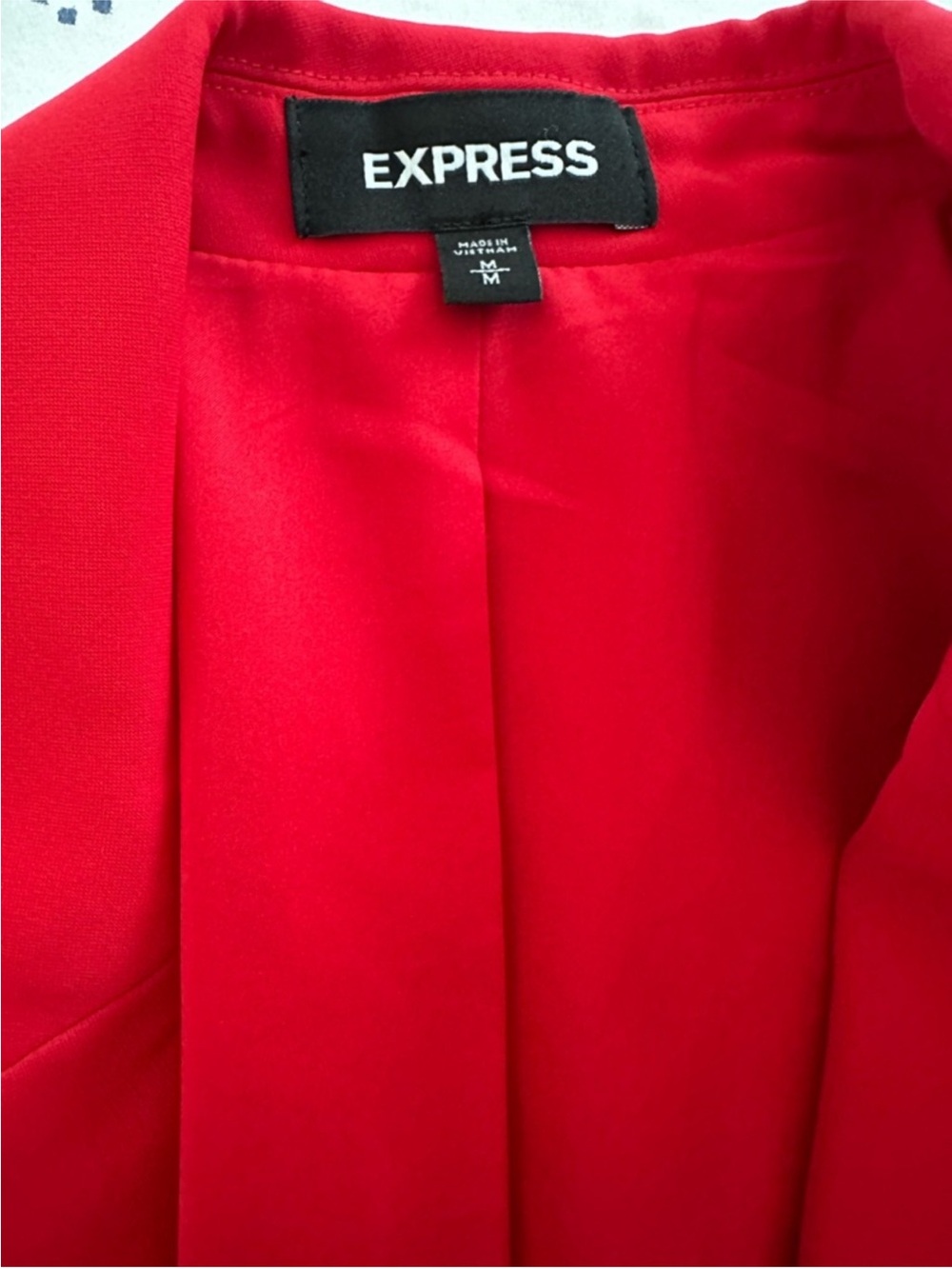 Express Red Boyfriend Blazer Size Medium - Picture 5 of 7